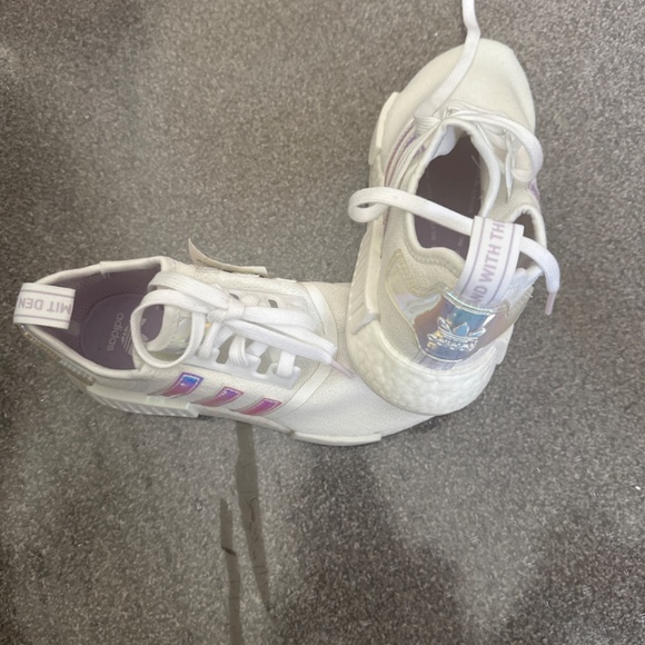 NMD_R1 Brand new Wmns sz 8 iridescent and white Adidas runners - Picture 2 of 4